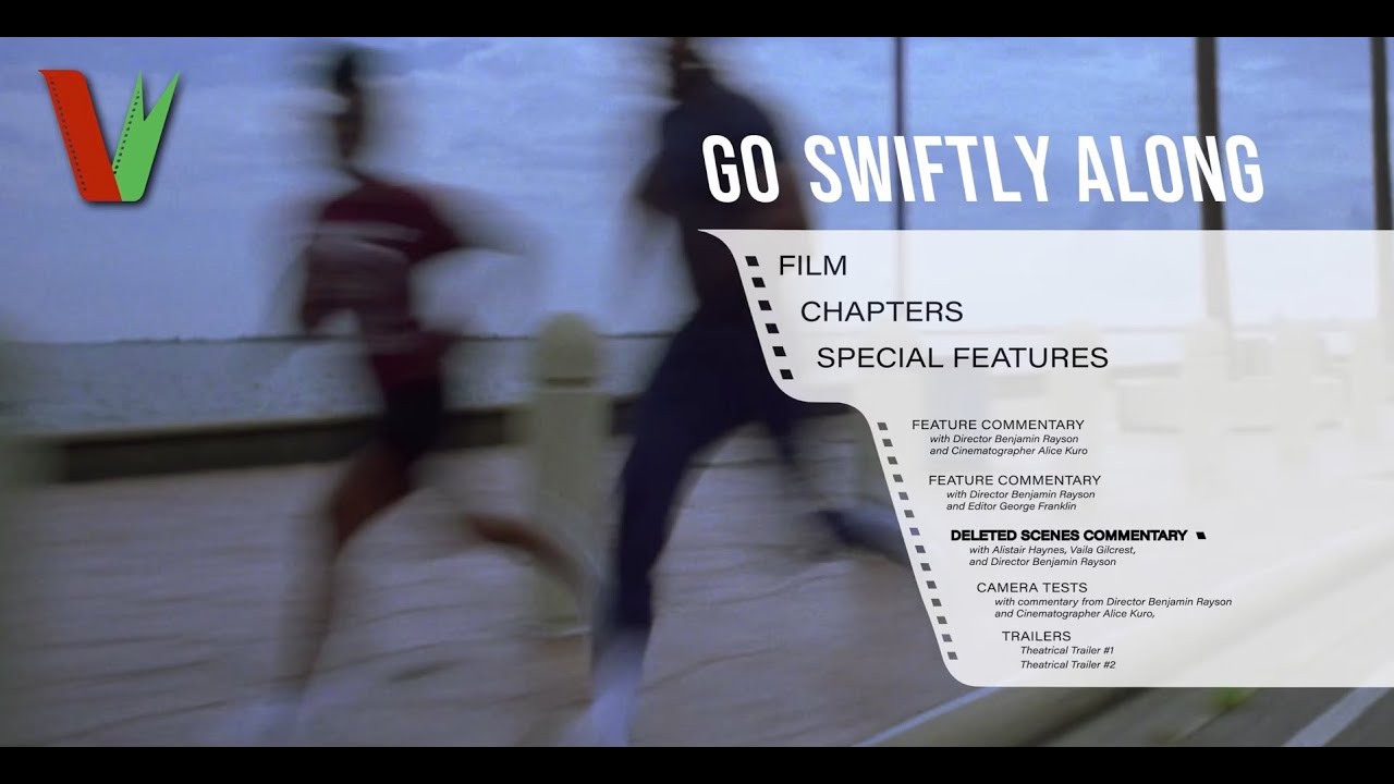 DVD menu screen reading Go Swiftly Along